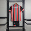 Conjunto Infantil São Paulo II 24/25 - Vermelho, Branco e Preto
