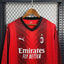 Camisa Milan Home Manga Longa 23/24 - Versão Torcedor