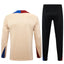 Conjunto Agasalho Treino Barcelona 24/25 - Bege