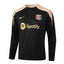 Conjunto Agasalho Treino Barcelona 24/25 - Preto e Bege