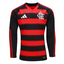 Camisa Flamengo I Manga Longa 25/26 - Vermelha e Preta
